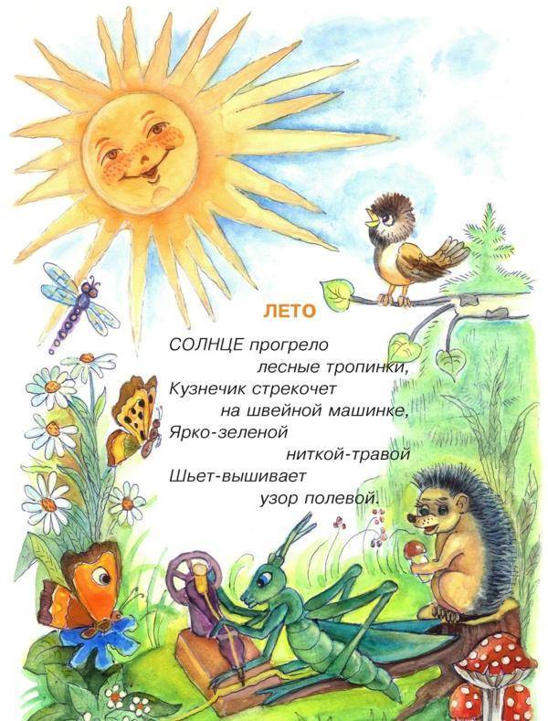 Короткие и красивые стихи о лете для детей
